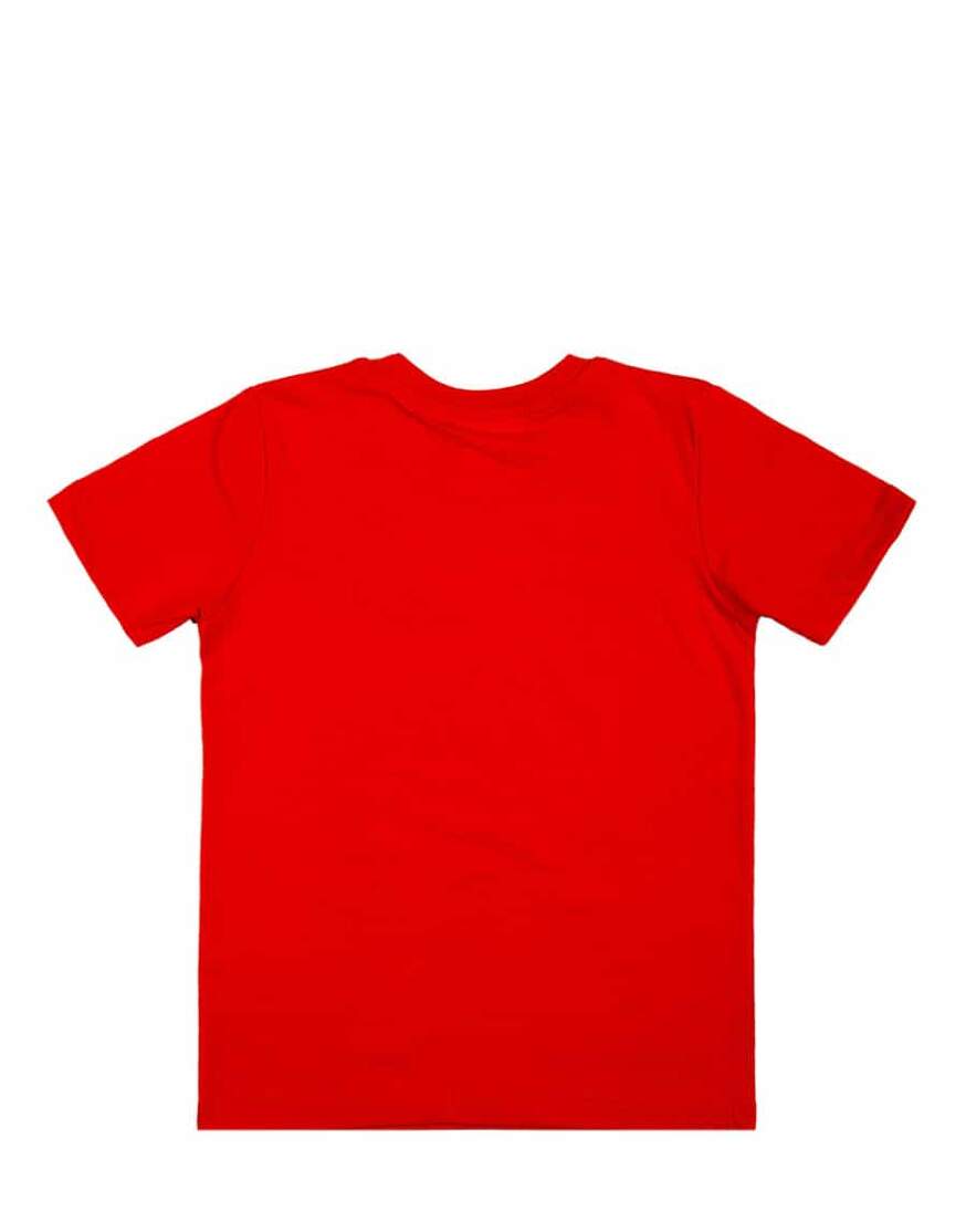 Красная детская футболка оптом