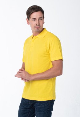 Мужская рубашка ПОЛО жёлтая